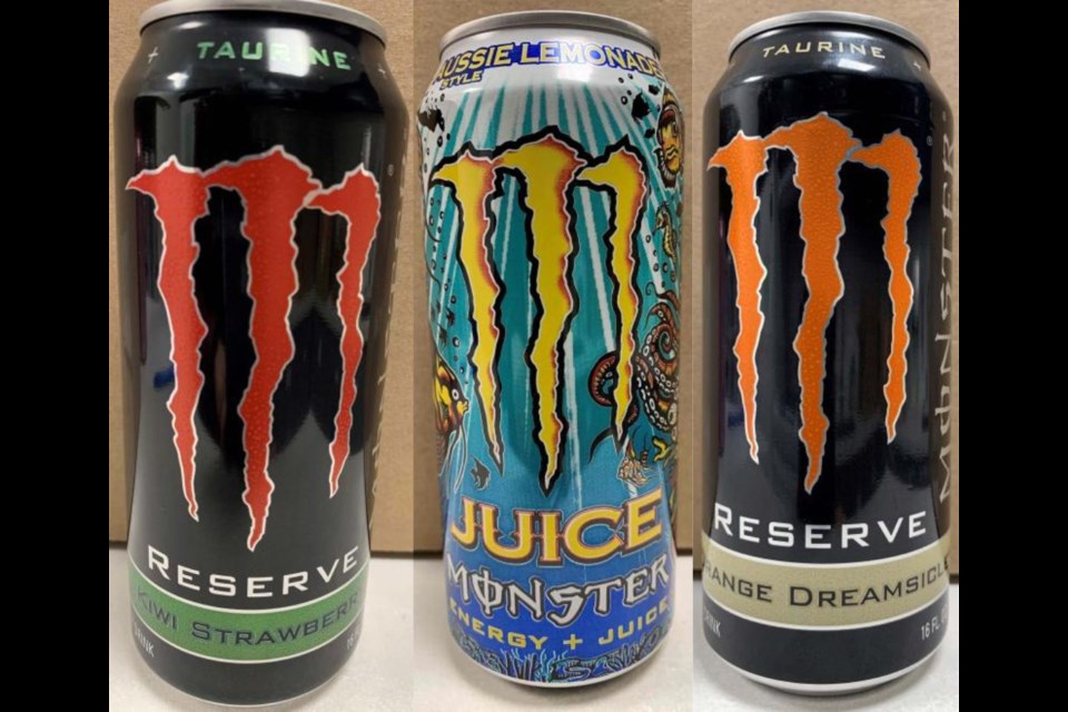 Monster Energy adds caffeine content to labels