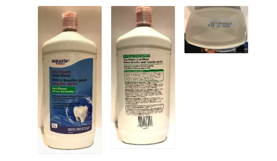 Health Canada warns consumers that a brand of oral rinse for dry mouth is being recalled to microbial contamination in January 2022. 