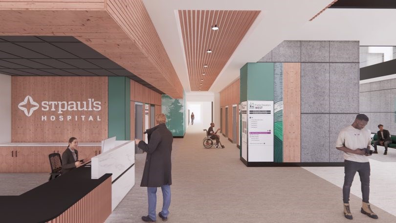 Renderings of the new St. Paul's hospital interior design have been released.