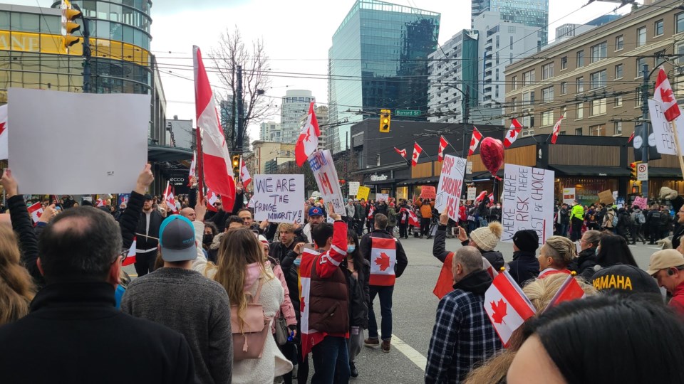 Trucker protest in Vancouver