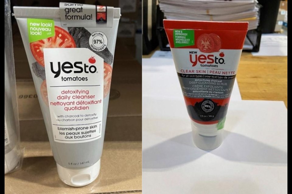 Four "Yes To" brand products have been recalled by Health Canada due to a chemical hazard.