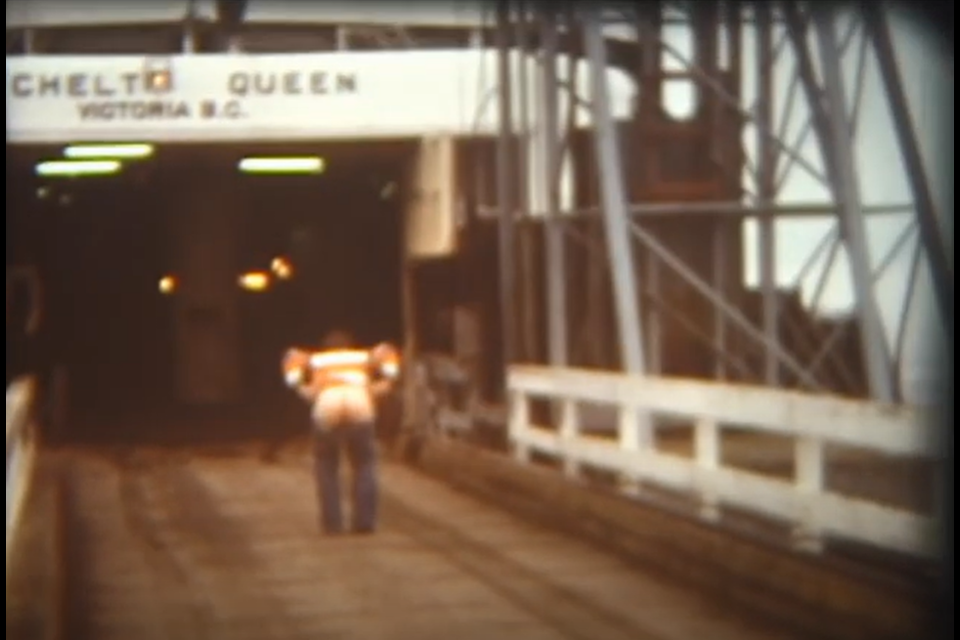 Interesting highlights of the film include a ferry worker giving a full moon to Clair’s camera while standing on the ship’s car ramp.