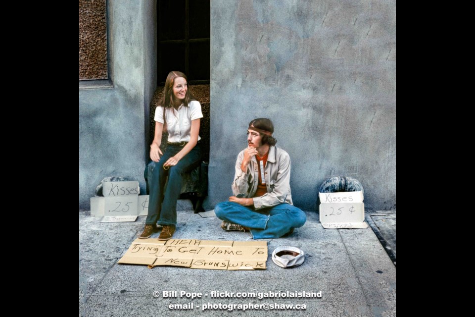 Bill Pope took a photo of this couple in Gastown in 1971, and he's wondering if anyone can identify them now, in 2022.