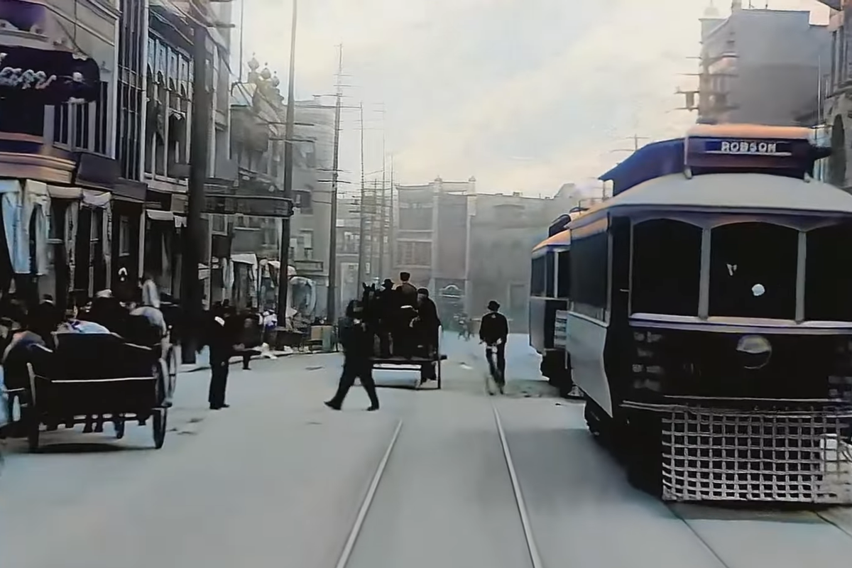Watch: Amazing remastered footage will transport you to downtown Vancouver 115 years ago