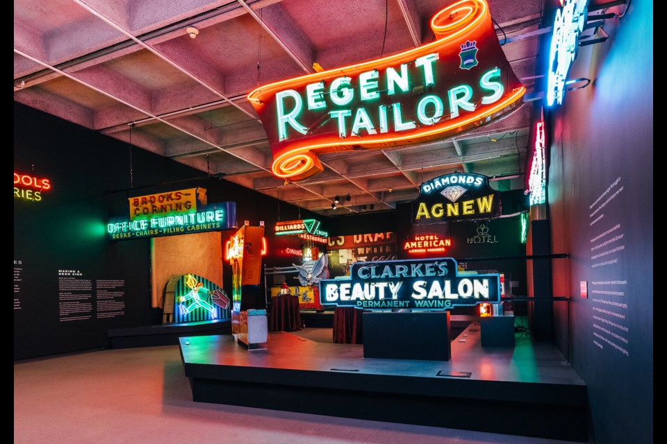 The 'Neon Vancouver Ugly Vancouver' exhibit of lights at the Museum of Vancouver is closing.
