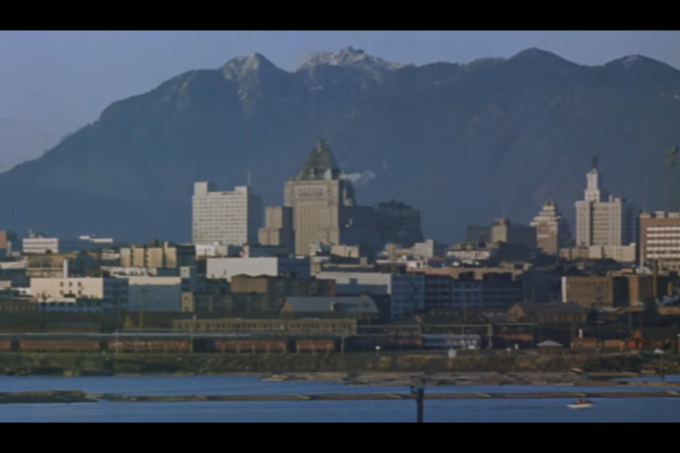 The Vancouver skyline in 1962.