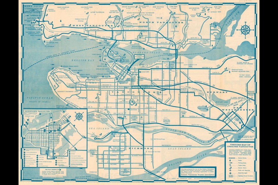 This brochure from 1961 shows what sites were important to tourists more than 60 years ago.