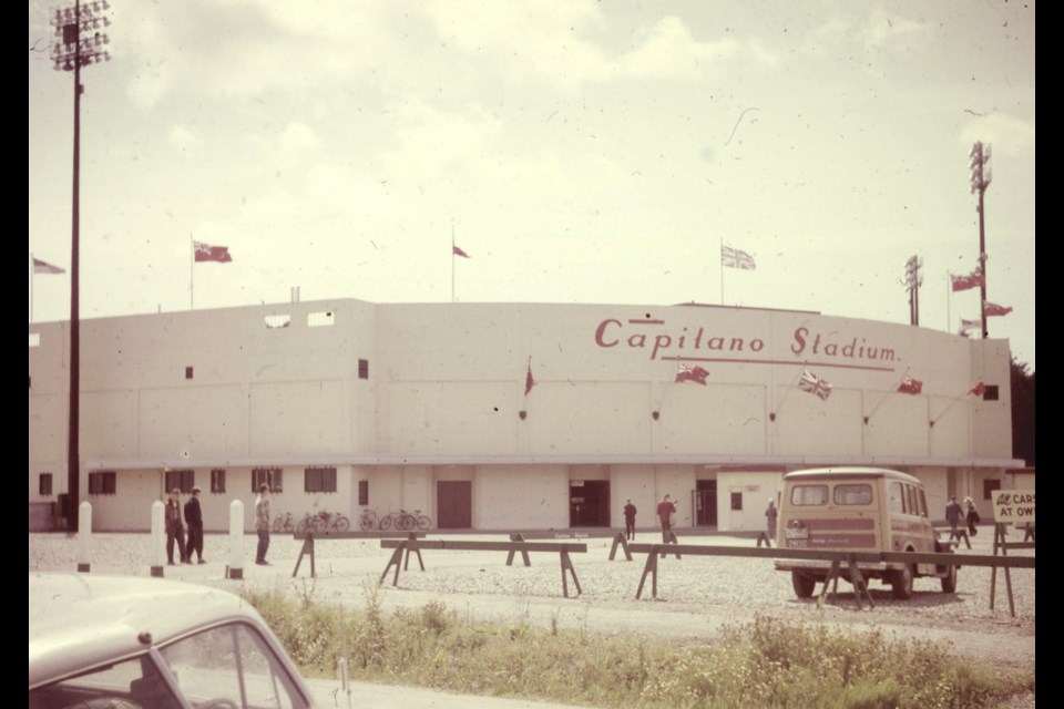 Vancouver's Capilano Stadium circa 1952. It was later renamed Nat Bailey Stadium after the founder of White Spot, who was also a big baseball supporter.
Reference code: AM1376-: CVA 72-31