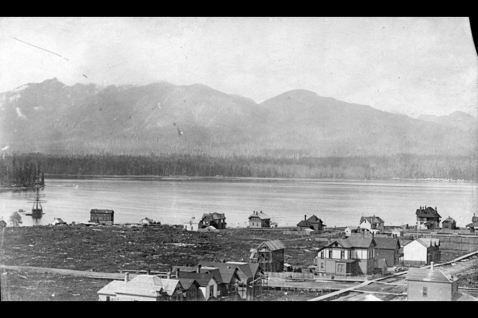 The view looking northwest from Hotel Vancouver, towards North Vancouver. Reference code: AM54-S4-: Dist P62.