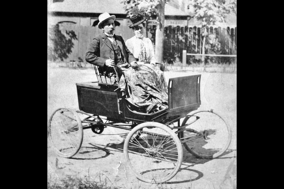 The second motorized vehicle in Vancouver and first real automobile was this Stanley Steamer.
Reference: AM54-S4-: Trans P28