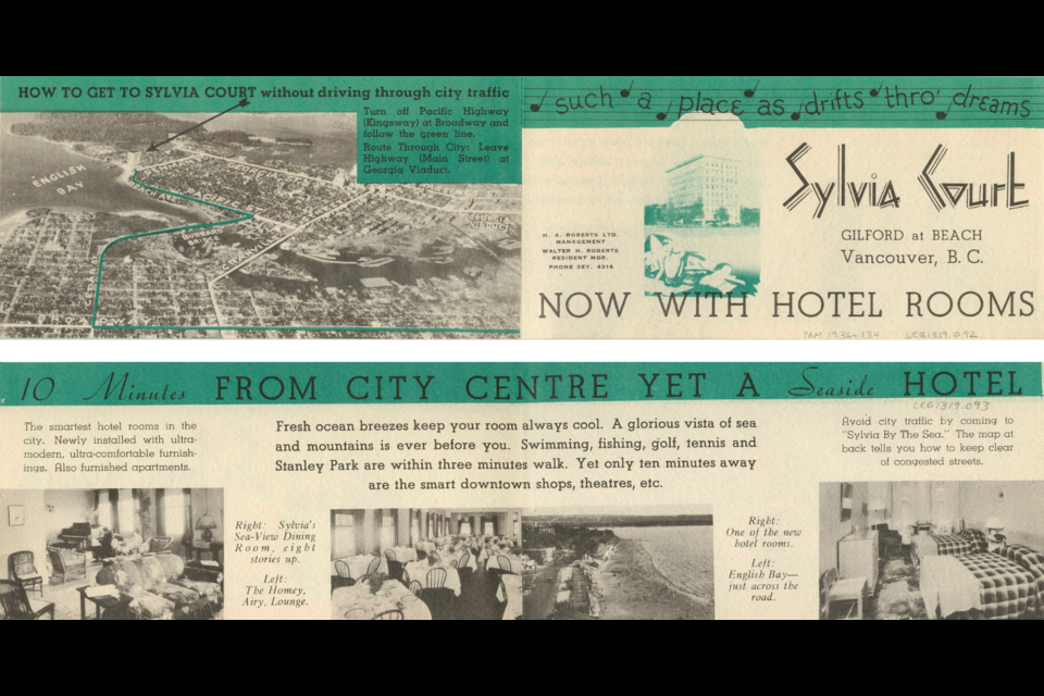 The Sylvia Hotel is an icon of Vancouver's West End near English Bay.