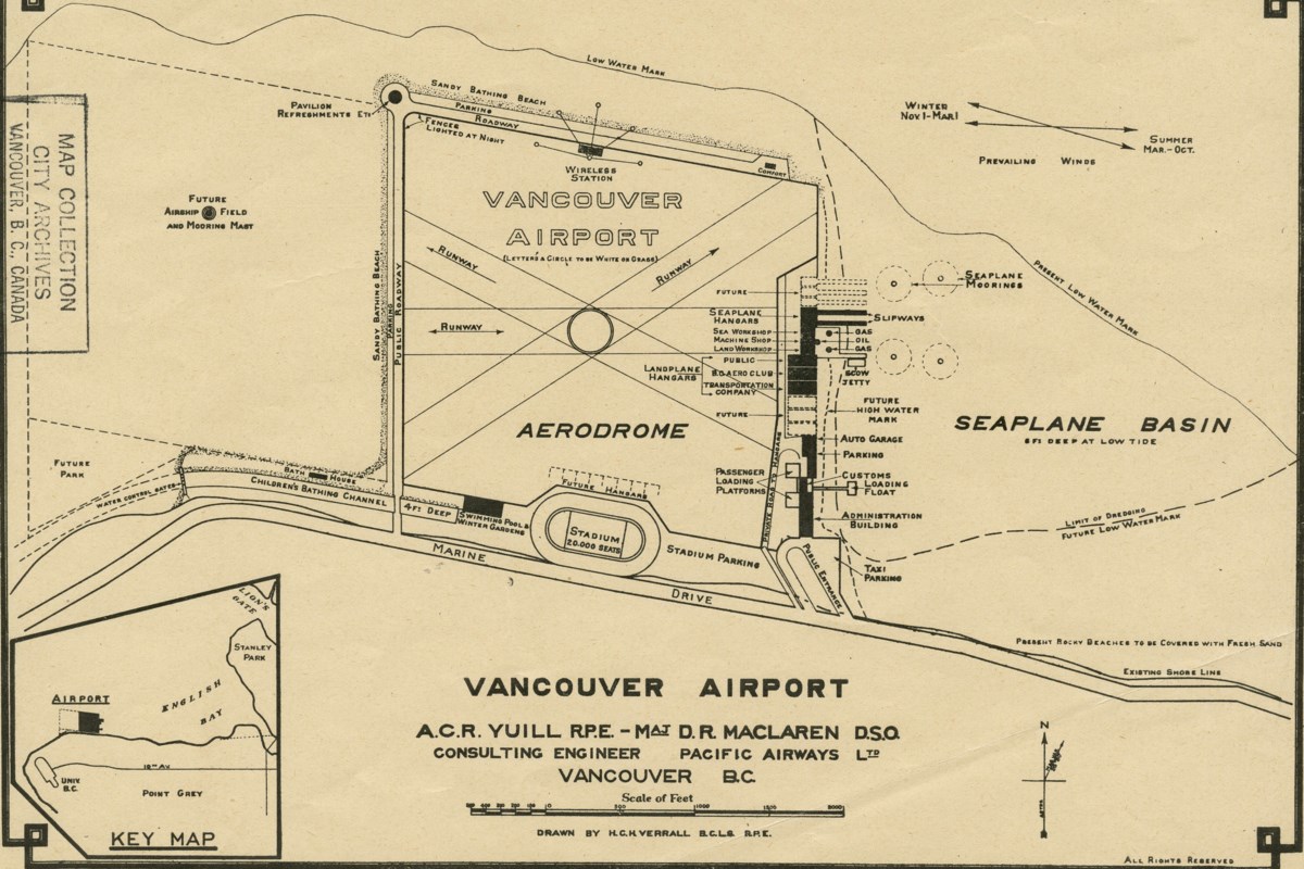 El aeropuerto de Vancouver es casi como la playa de los Bancos Españoles