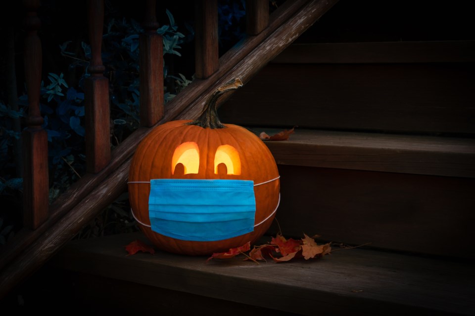 Vancouver halloween jack o lantern mask GettyImages-1272072577