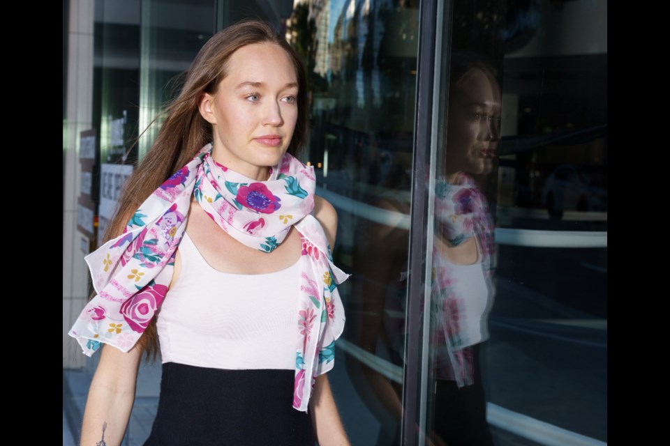 The scarves feature art by local Vancouver artists.