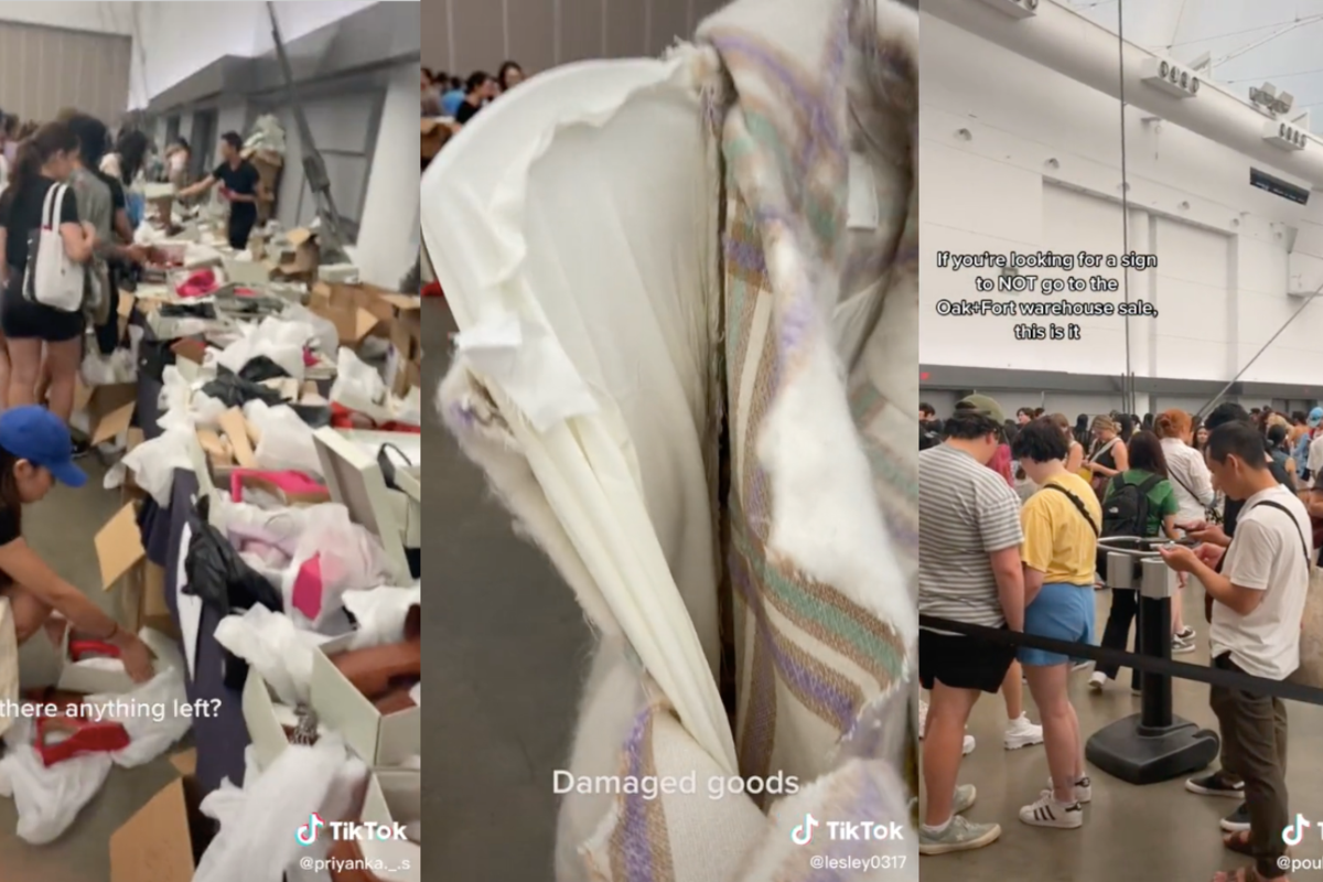 Shoppers upset at the Oak + Fort Vancouver warehouse sale
