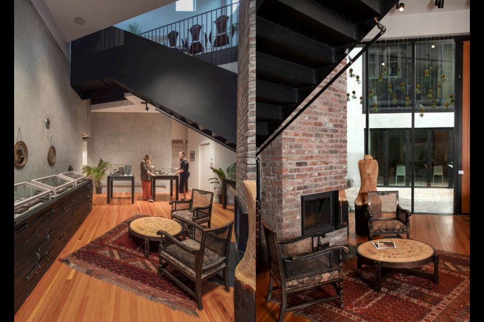 Pyrrha's showroom is hidden inside a renovated heritage home. 