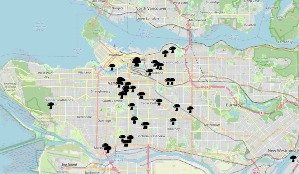 death-cap-mushroom-map-metro-vancouver
