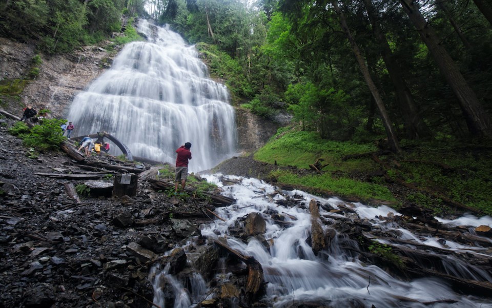 bridal veil falls waterfalls near vancouver chilliwack getty