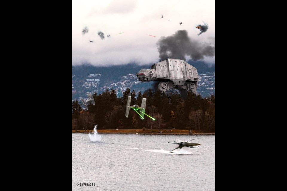 The Battle for Vancouver combines Star Wars and Stanley Park.