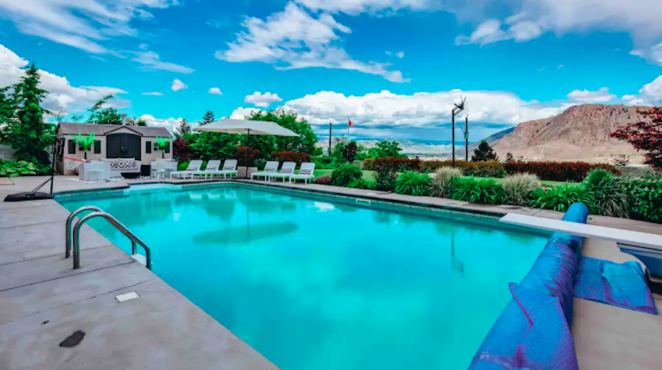 British Columbians hoping to swim on vacation have options through Airbnb in places like this Kamloops home. 