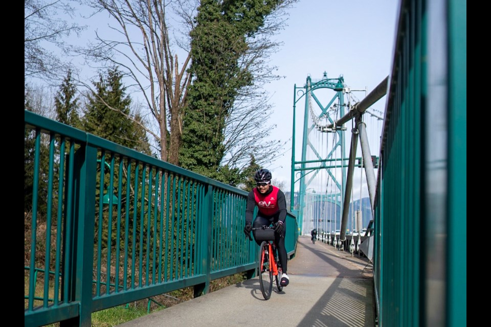The Stanley Park Causeway is a three-lane road that connects downtown Vancouver to the Lions Gate Bridge through Stanley Park