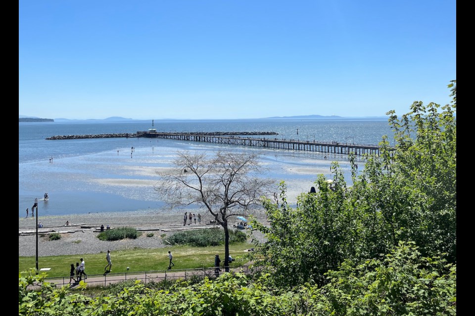 The 470-metre-long White Rock pier attracts throngs of tourists through the summer in Metro Vancouver. 
