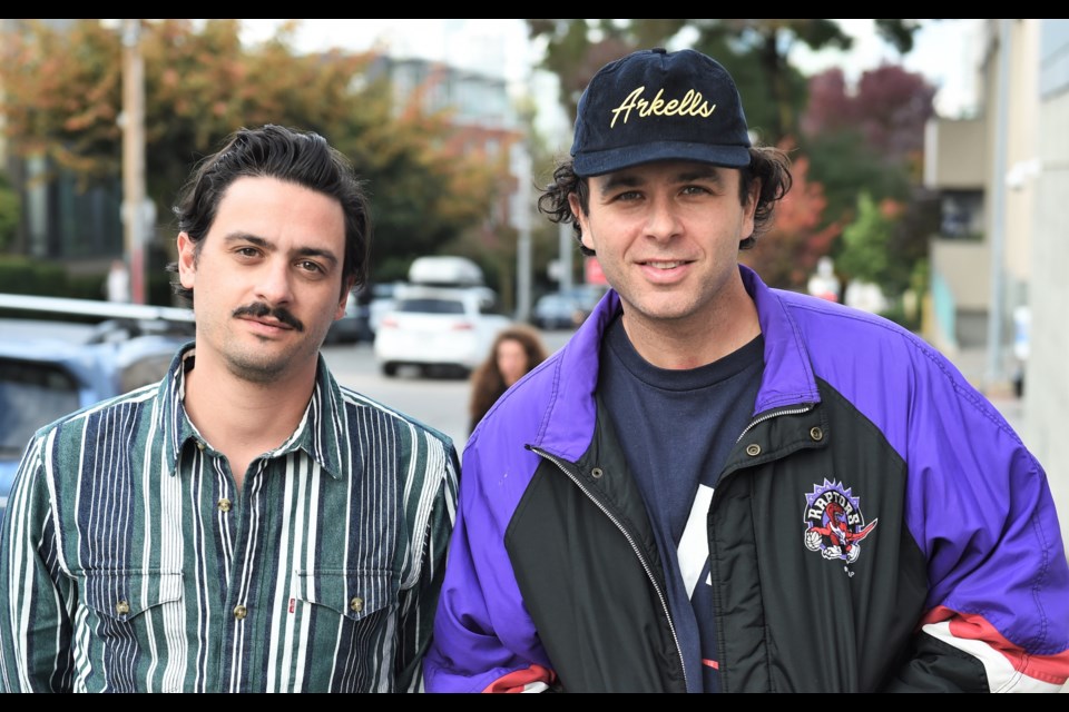 Mike DeAngelis and Max Kerman of Arkells. The band is playing a concert in Vancouver on Oct. 25, 2022 and spoke to V.I.A. beforehand about their memories of and adventures in the city.