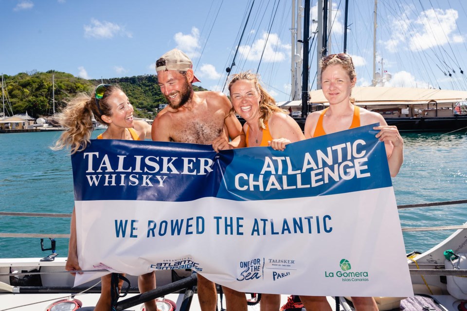 Mullins and team arrived in Antigua 42 days after leaving Spain.