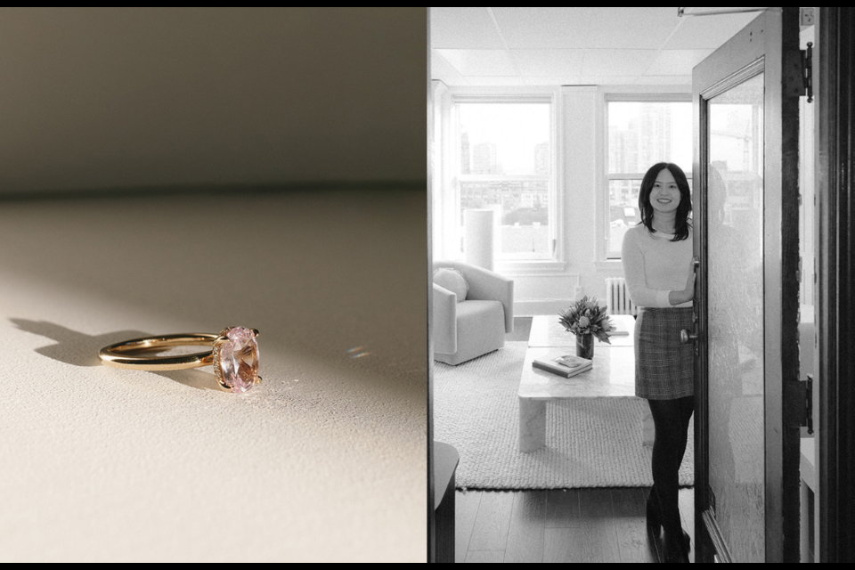 Cathy Shen changed career paths when she fell in love with bespoke engagement rings and knew she wanted to have a business offering custom ring design services. She runs Ma Folie and her unique work has been a part of many a proposal and special occasion.