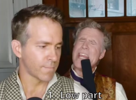 Ryan Reynolds and Will Farrell took a break from filming Spirited to bless us with a beautiful rendition of Mika's Grace Kelly.