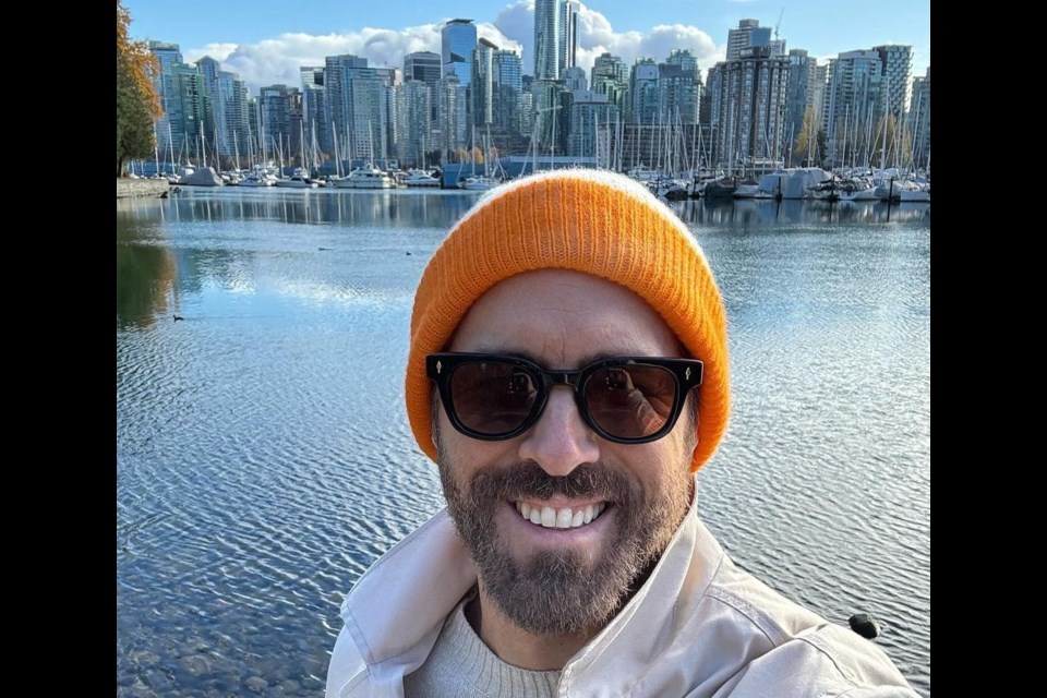 Ryan Reynolds was in 鶹ýӳon Nov. 15, 2023 for a private ceremony to receive the Order of British Columbia.