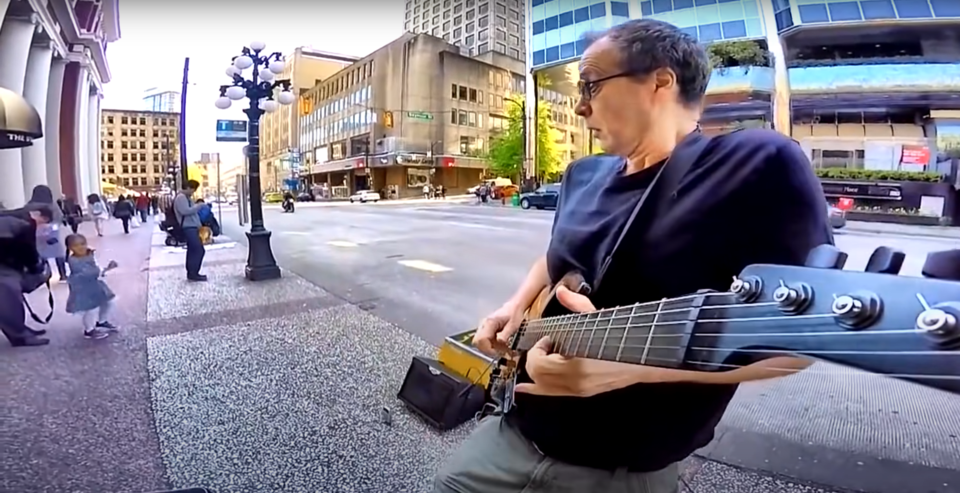 Waterfront Station busker