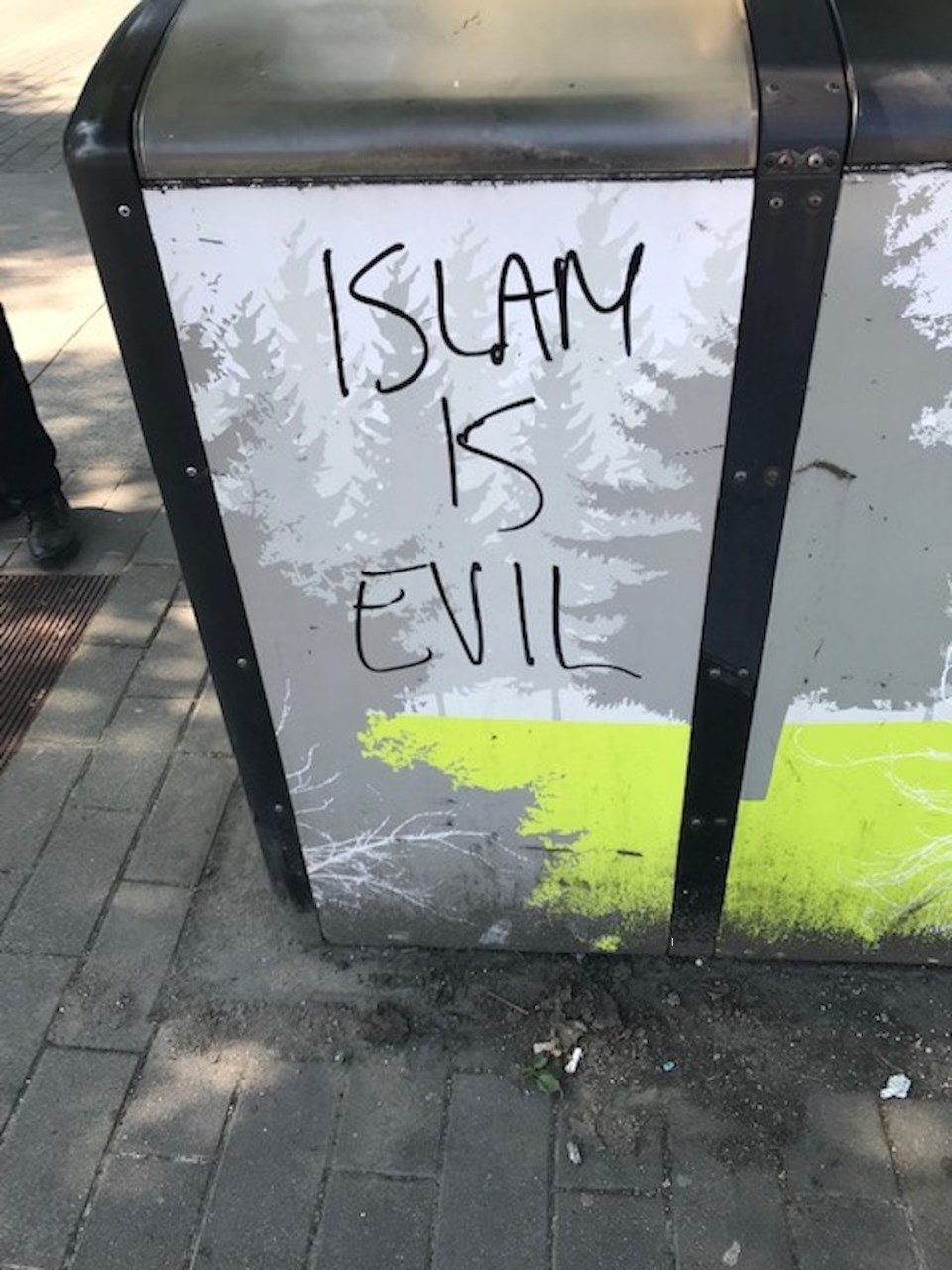 Anti Islam Graffitti vancouver