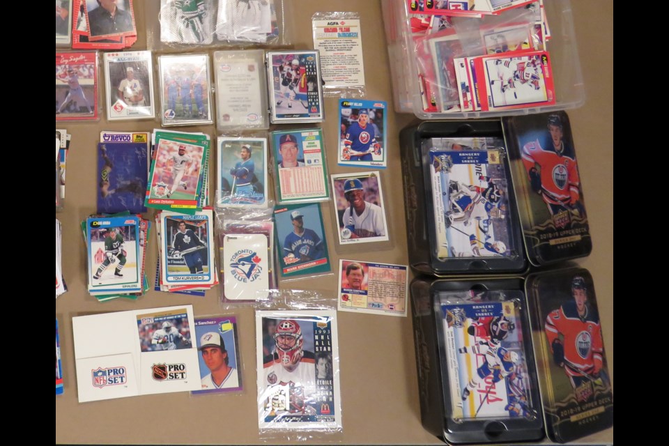 Is that your hockey card collection from the 90s?