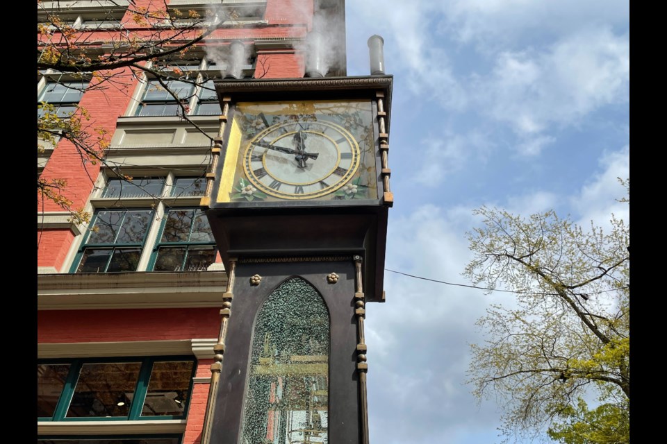 Vancouver's iconic steam clock was damaged this weekend.
