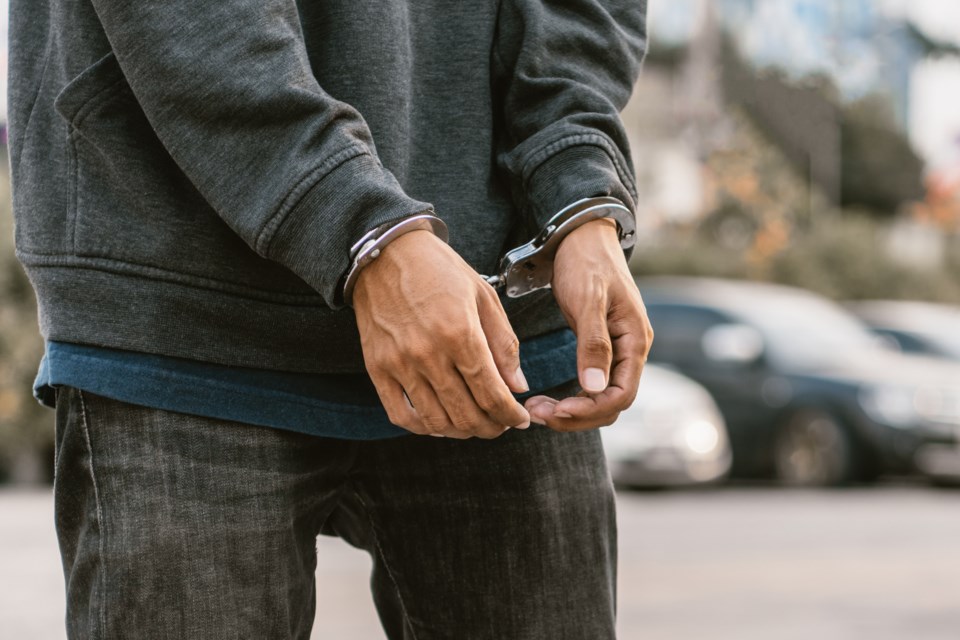 Man arrested stock