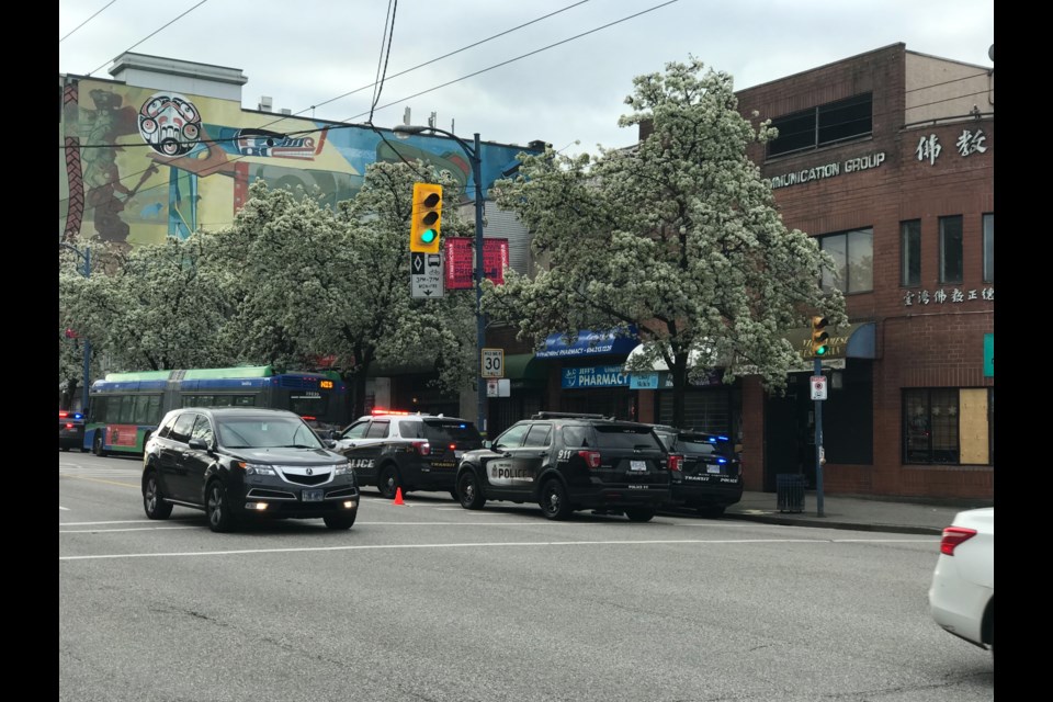 Vancouver police are on scene investigating a "serious assault" that occurred on a bus Downtown.