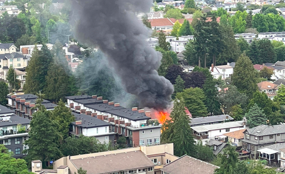 A house fire broke out near 64th Avenue and Columbia Street on August 3, 2022, said Vancouver Fire and Rescue Services. The fire is under investigation. 