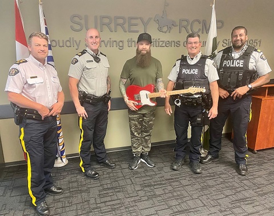 Surrey RCMP recover stolen guitar 15 years later