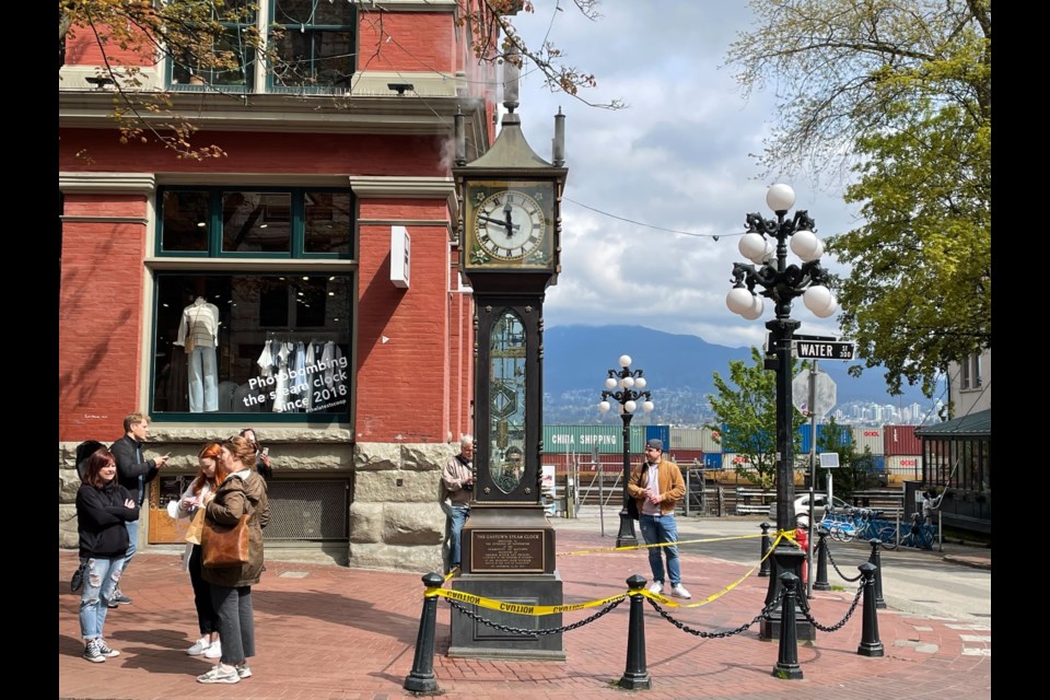 Vancouver's iconic steam clock was damaged this weekend.