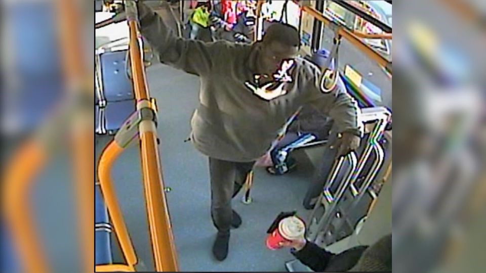 Metro Vancouver Transit Police are asking the public to help locate a man who allegedly assaulted a woman on a TransLink bus in July 2022 on Main Street.