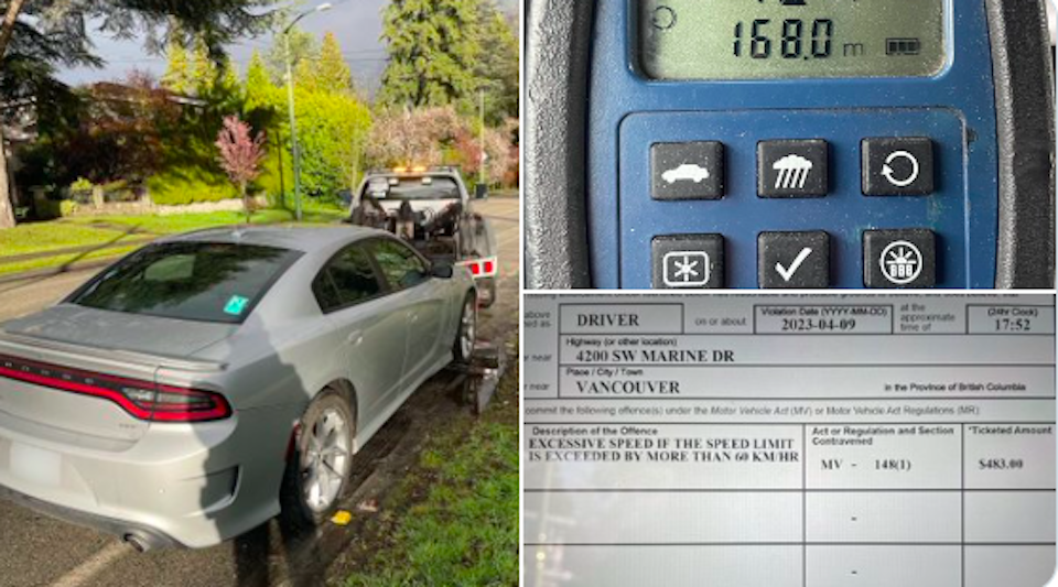 A Vancouver driver will pay hundreds of dollars for speeding after the VPD caught them on Easter long weekend. 