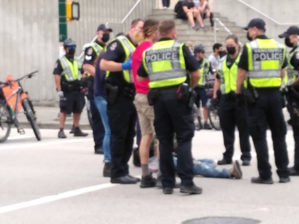 VPD protest arrest