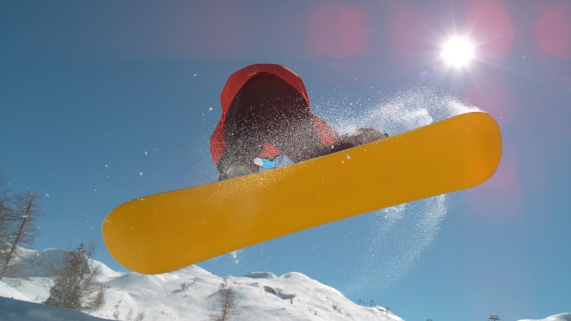 snowboarding