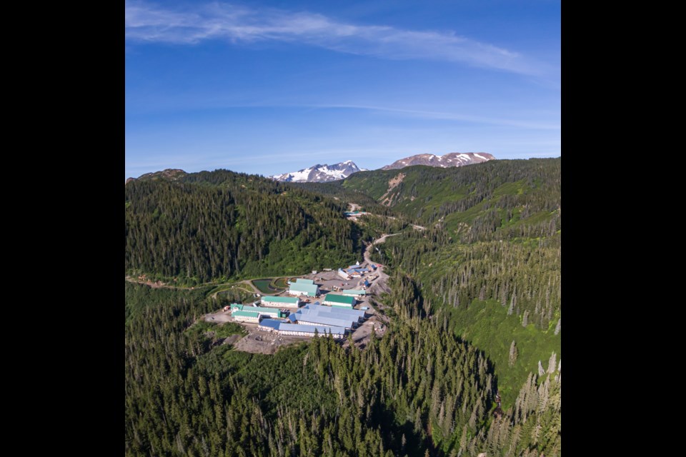 Aerial view of the historical mine site at Eskay Creek. It comprises both new and historical infrastructure that are supporting the advanced exploration work occurring for the Revitalization Project.