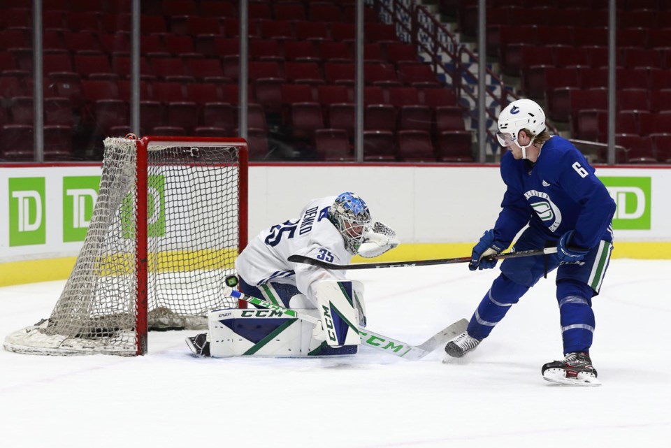 boeser goal on demko canucks twitter