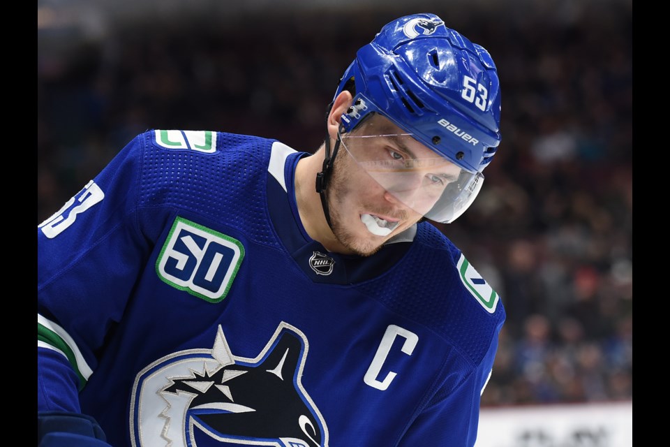 No that Bo Horvat (pictured) is with the New York Islanders, who should be the new Canucks captain?
Photo: Dan Toulgoet