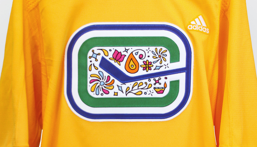 Jag Nagra-designed jersey the breakout star of Canucks Diwali Night