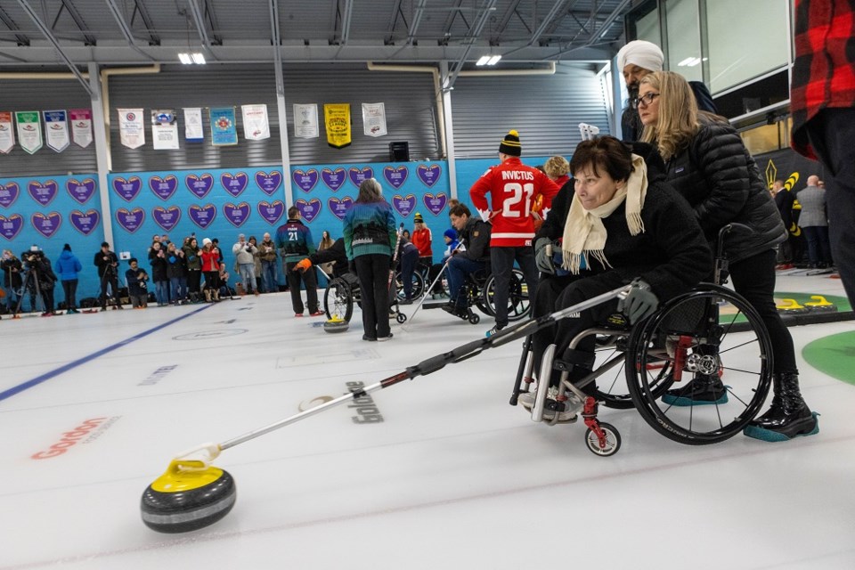 Wheelchair curling.