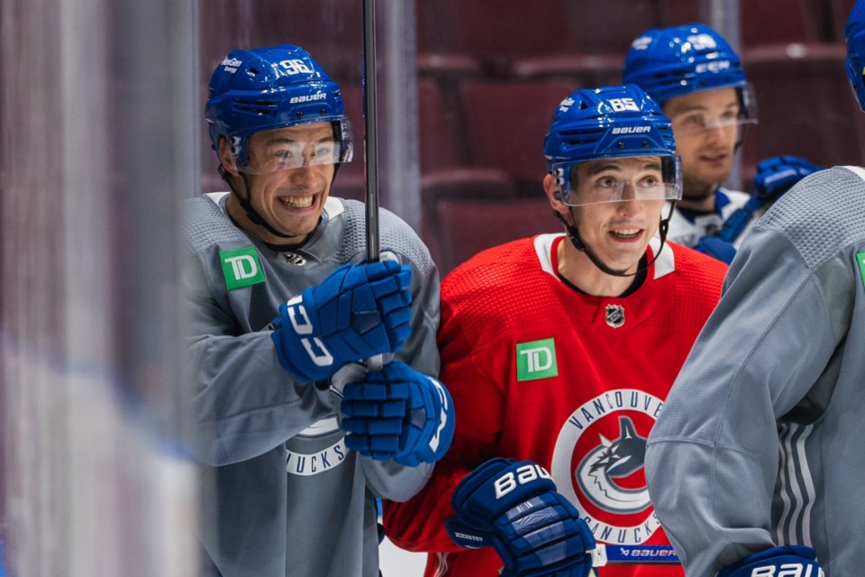 kuzmenko-mikheyev-canucks-practice-twitter